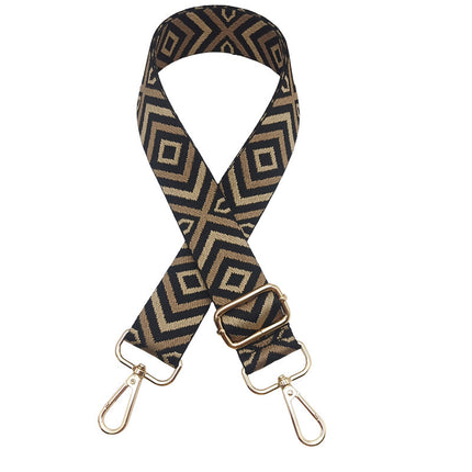 Wholesale Rhomboid Bag Strap Lightweight Luxury All-match Women's Bag Strap Adjustable Shoulder Crossbody Bag Shoulder Strap Mobile Phone Strap