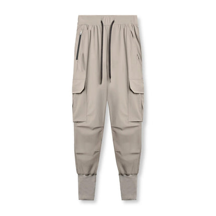 Summer Ice Silk Men's Long Pants, Thin Quick-Dry Pants, Loose Versatile Sports Pants, Breathable Casual Fashion Pants for Men