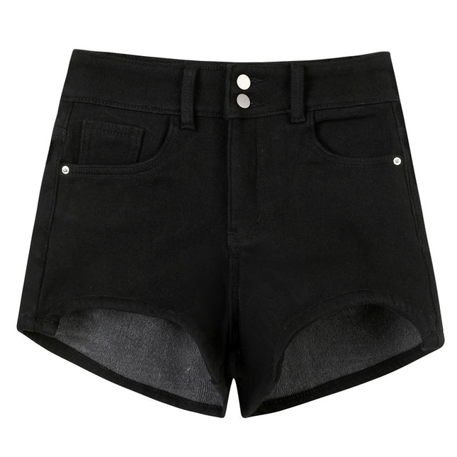 Black Suit Shorts for Women, High-Waisted Bottoming Shorts That Make You Look Slimmer, Boot Shorts for Petite Women, 2025 New High-Waisted Slimming Style