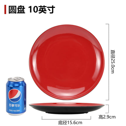 Black and Red Noodle Restaurant Special Bowl Beef Noodle Bowl Commercial Melamine Ramen Bowl Soybean Milk Wonton Porridge Bowl Breakfast Bowl Plastic Bowl