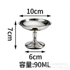 304 pudding cup c style silver
