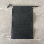 Drawstring non-woven bag with closure (black) / Standard