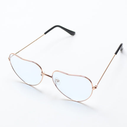 Heart Shape Fashion Sunglasses Retro Love Ocean Sunglasses Party Glasses Metal Heart Sunglasses