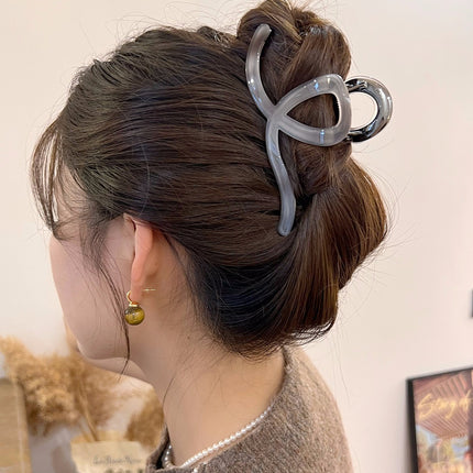 New popular acetate metal hair clip women's large hairpin hair volume large hair grip headdress light luxury high-end design hair accessories