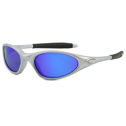 European and American Cross-Border Sunglasses for Men and Women Tr Retro Oval Round Frame Outdoor Cycling and Driving Sunglasses Minute