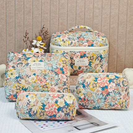 Cross-Border Amazon Popular Cosmetic Bag Large Capacity Multifunctional Storage Bag Travel Convenient Toiletry Bag Portable
