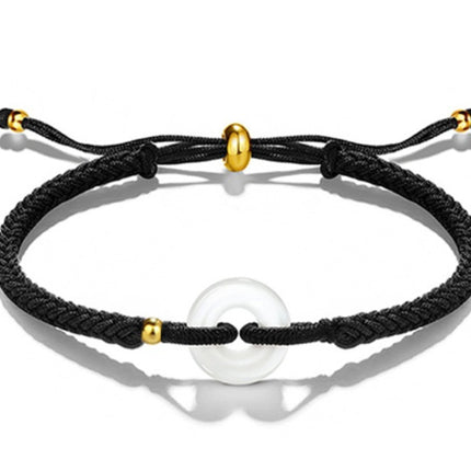 New Chinese Style Design Sense Plum Blossom Woven Bracelet Women's Chinese Style Adjustable Woven Hand Rope Gift Hand Woven Rope