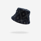 Navy blue washed Denim five-pointed star / M（56-58cm）