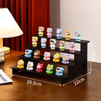 2-5 layers doll rack black [4 layers]