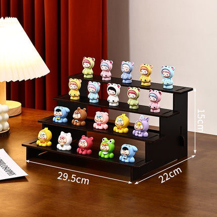 Live Broadcast Display Doll Rack 2-5 Layers Display Rack Small Ornaments Storage Desktop Storage Rack Hand-Made Display Ladder Rack