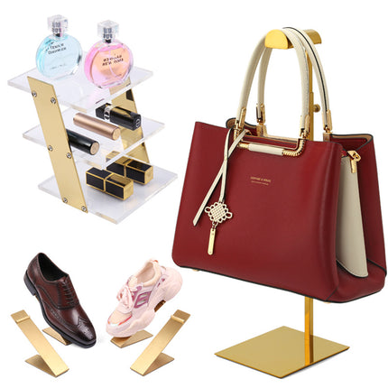 Display Rack Stainless Steel Bag Hanging Bag Display Rack Hat Display Rack Glasses Display Rack Shoes Bag Shoes Display Rack