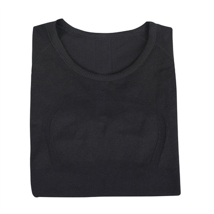 Lulu Original Standard Swiftly Tech Sports Short-Sleeved T-Shirt Casual Running Breathable Fitness Yoga Wear for Women