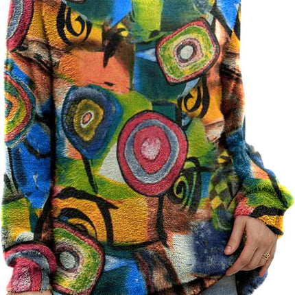 Yzt-Ddmtt Solid Color Mink Fur Printed Sweater, Cross-Border Amazon Best-Selling Model, Exclusively for Cross-Border Sales, Popular Women's Loose Fit