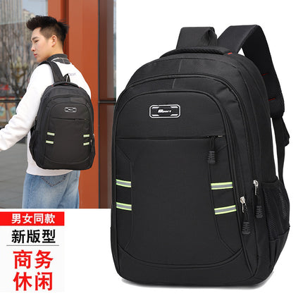 New Computer Backpack 2024 Large Capacity Reflective Strip Men's and Women's Outdoor Travel Bag Backpack Student Schoolbag Trendy