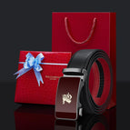 Gun buckle black face [outside black inside red]-red gift box / 105cm