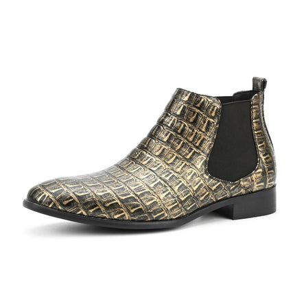 Men's Chelsea Boots Small Square Toe Men's Shoes All-match Fashion Men's Ankle Boots