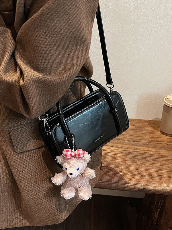 This Year's Popular Niche Design Small Bags for Women 2025 New Korean Style Fashion Ins Satchel Shoulder Small Square Bag