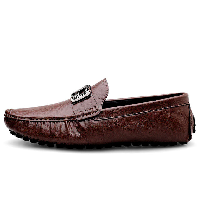 Men's Shoes Summer Shoes Men's Genuine Leather Hollow Hole Sandals Korean Fashion Men's Shoes Breathable Hole Casual Leather Shoes