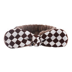 Brown checkerboard headband/bulk