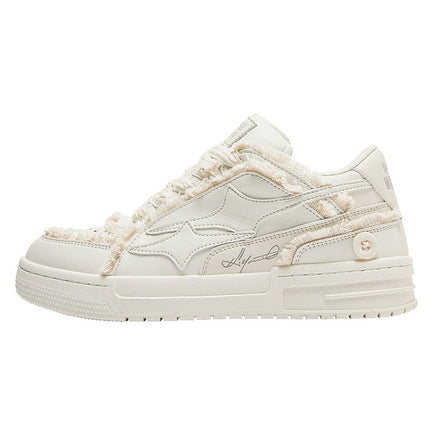 Guangzhou Shoes Destroyed Aesthetic Design Men's Shoes Men's Trendy Shoes White Sneakers Casual White Shoes Men's and Women's Couple Shoes