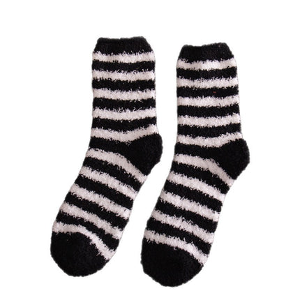 Coral Fleece Socks for Women, Winter Thickened Warm Home Mid-Calf Plush Floor Sleep Maternity Wholesale