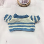 25cm barcelona bear clothes / Blue and white striped sweater