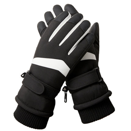 Ski gloves for men and women with winter cold outdoor riding plus velvet padded touch screen warm cross-border A30HXG
