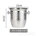 Hammer point horn style large silver