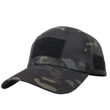 Breathable Camouflage Mesh Baseball Cap Summer Camp Training Baseball Cap Outdoor Fishing Sun Protection Sun Hat Velcro Cap