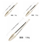 1 / 7 inch 9 inch 12 inch-white silicone food clip-