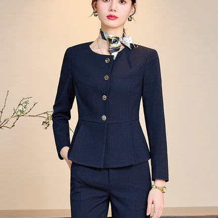 High-end suit suit female 2024 new hotel manager front desk jewelry shop beauty salon professional temperament work clothes