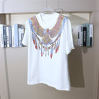 White (printing + hot diamond. no picture at the back) / Xs (wear 40-55kg )