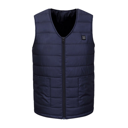 Autumn and winter new men's collar heating cotton vest graphene electric vest USB Safe Intelligent constant temperature heating suit