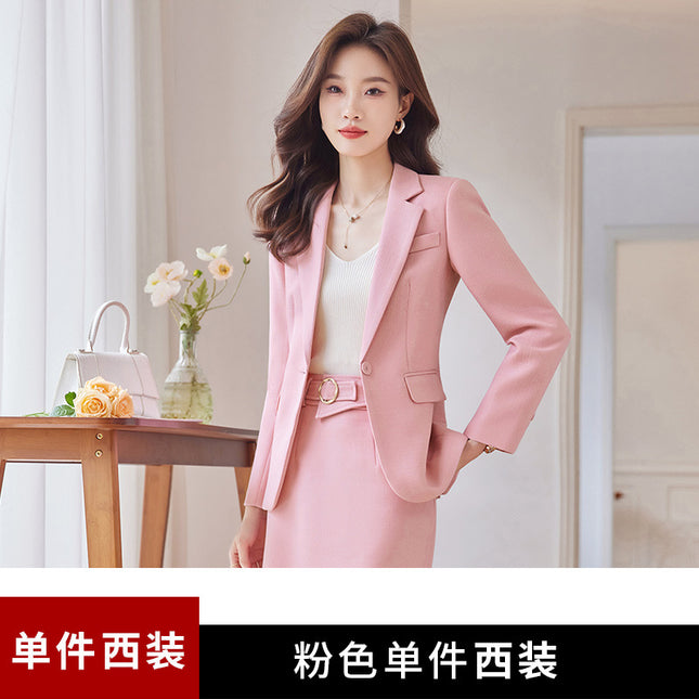 creamy-white Suit suit Women's Autumn 2023 New Professional Temperament Goddess Fan Formal Occasion Fashion Dress Set