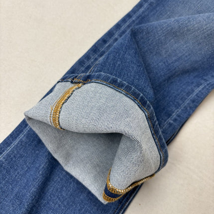 Women's TB light blue Elegant Commuting High Waist Stretch Cotton Comfortable Elegant Style Micro Crop Jeans