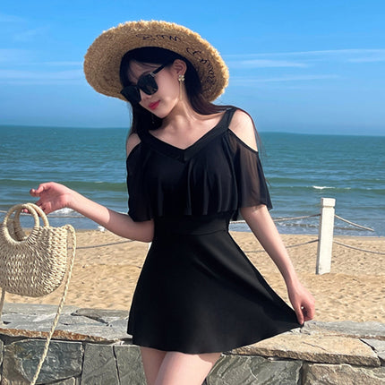plus size Swimsuit Women's Conservative Split Cross-border New Hot Style Chubby Girl's Belly Covering Slimming Hot Spring Swimsuit