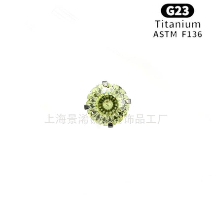 F136 Titanium Alloy Cross-border Bird's Nest Cut Earrings Earrings Earrings Ear Bone Ear Nail Accessories
