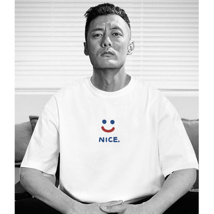Men's T-shirt Pure Cotton Short-sleeved 2024 New Summer Round Neck Men's and Women's Half-sleeved T-shirt Spring & Fall Popular T-shirt