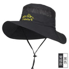 Embroidered mountain logo-black / Adjustable