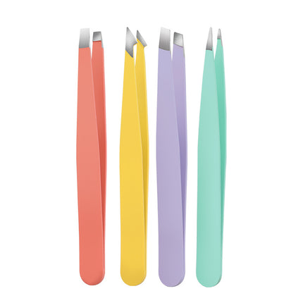 Spray paint eyebrow clip tweezers cross-border color eyebrow tweezers eyebrow trimming tool eyebrow clip pull beard eyelash auxiliary tweezers
