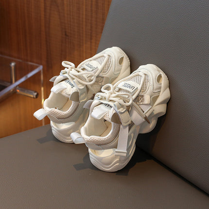 Children's frame shoes 2025 summer explosion female baby hollow mesh breathable sneaker boy casual shoes tide