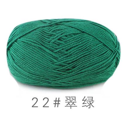 Su He 4-strand Milk Cotton Baby Wool Combed Cotton Fine Wool Hand Knitted Sweater Pure Cotton Baby Wool Ball