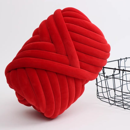 Extra Thick Filled Cotton Icelandic Velvet Wool Ball Woven Bag Pillow Handmade Blanket Cat Nest DIY Cat Nest Thick Wool