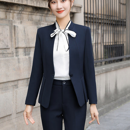 Cross-Border Hotel Work Clothes, Feminine Goddess Style, Professional Formal Suit, Front Desk Cashier Manager Work Clothes