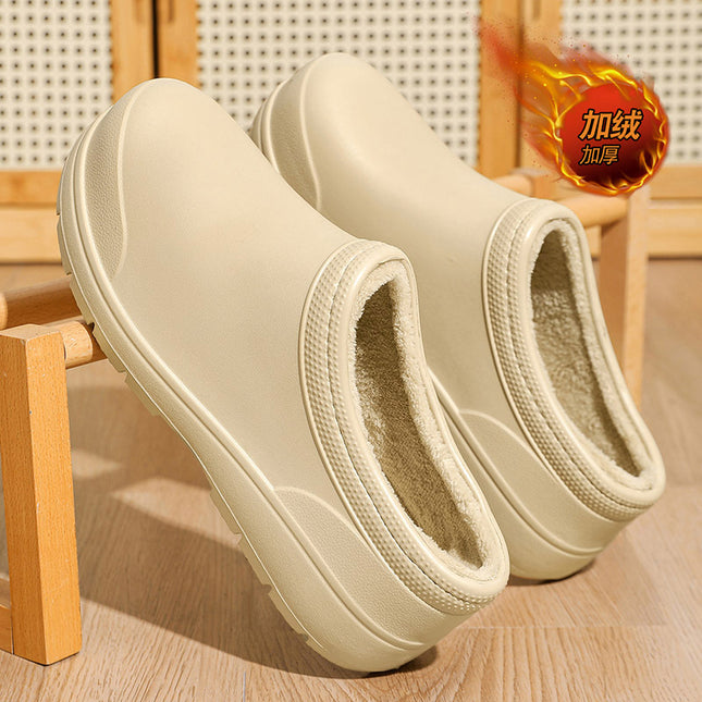 [Cross-Border] Chef's Shoes Are Non-Slip, Warm and Velvet, Restaurant and Hotel Waiters Are Cold-Proof, Waterproof, Lightweight Home Rain Boots