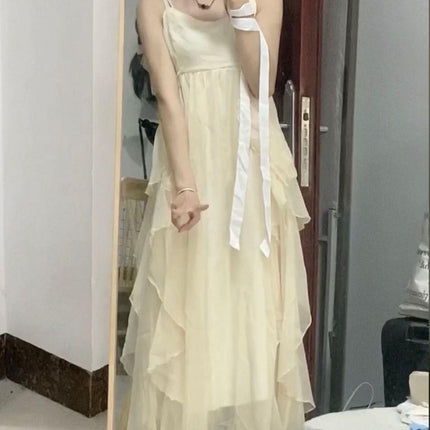 Fairy Dress Suit for Women 2024 Summer New Elegant Fairy Skirt chic Gentle Style Long Skirt