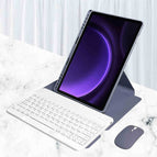 [ordinary] 360 lavender protective cover white square key ordinary keyboard to send the same color mouse [excluding stylus