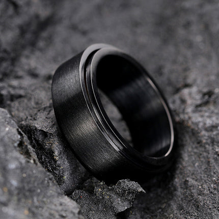 2025 European and American Cross-Border Rotatable Ring Unisex Ring Fashion Simple Jewelry Temu Hot Sale Unisex