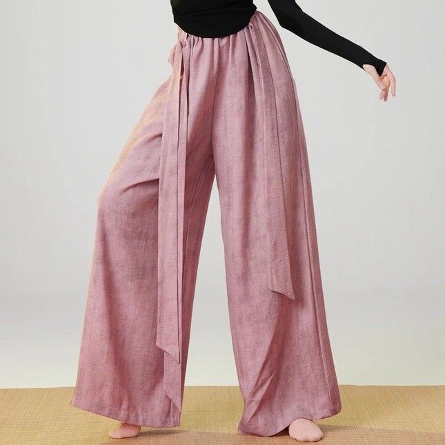 Classical Dance Printed Retro Slim Dance Clothing Tops Chinese Dance Ancient Style Body Training Clothing Short-Sleeved Gauze Clothing