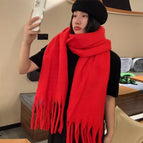 [Thickened cold warm scarf shawl]] / 220cm long -40cm wide